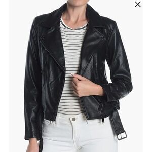 Elodie faux leather moto jacket